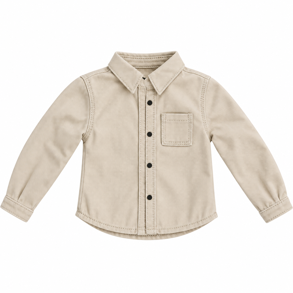 FW 26 | FR HOMME | Essential Long-Sleeve Shirt — Yellow / Black / Khaki | BARE