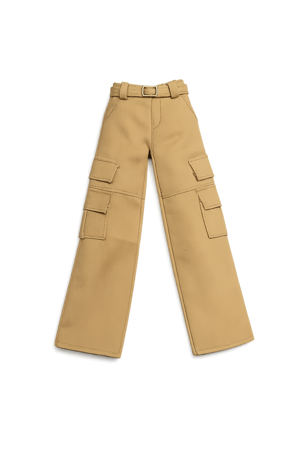 Style No.24 |. Cargo Pants for 1/6 Dolls – Fashion Royalty Doll Clothes, Mini Utility Trousers with Belt, Modern Streetwear Look