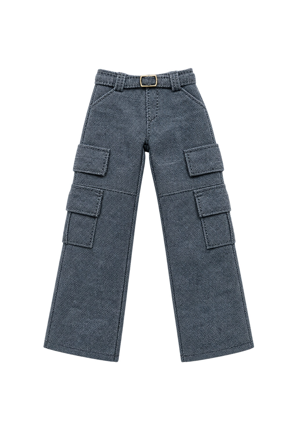 Style No.24 |. Cargo Pants for 1/6 Dolls – Fashion Royalty Doll Clothes, Mini Utility Trousers with Belt, Modern Streetwear Look