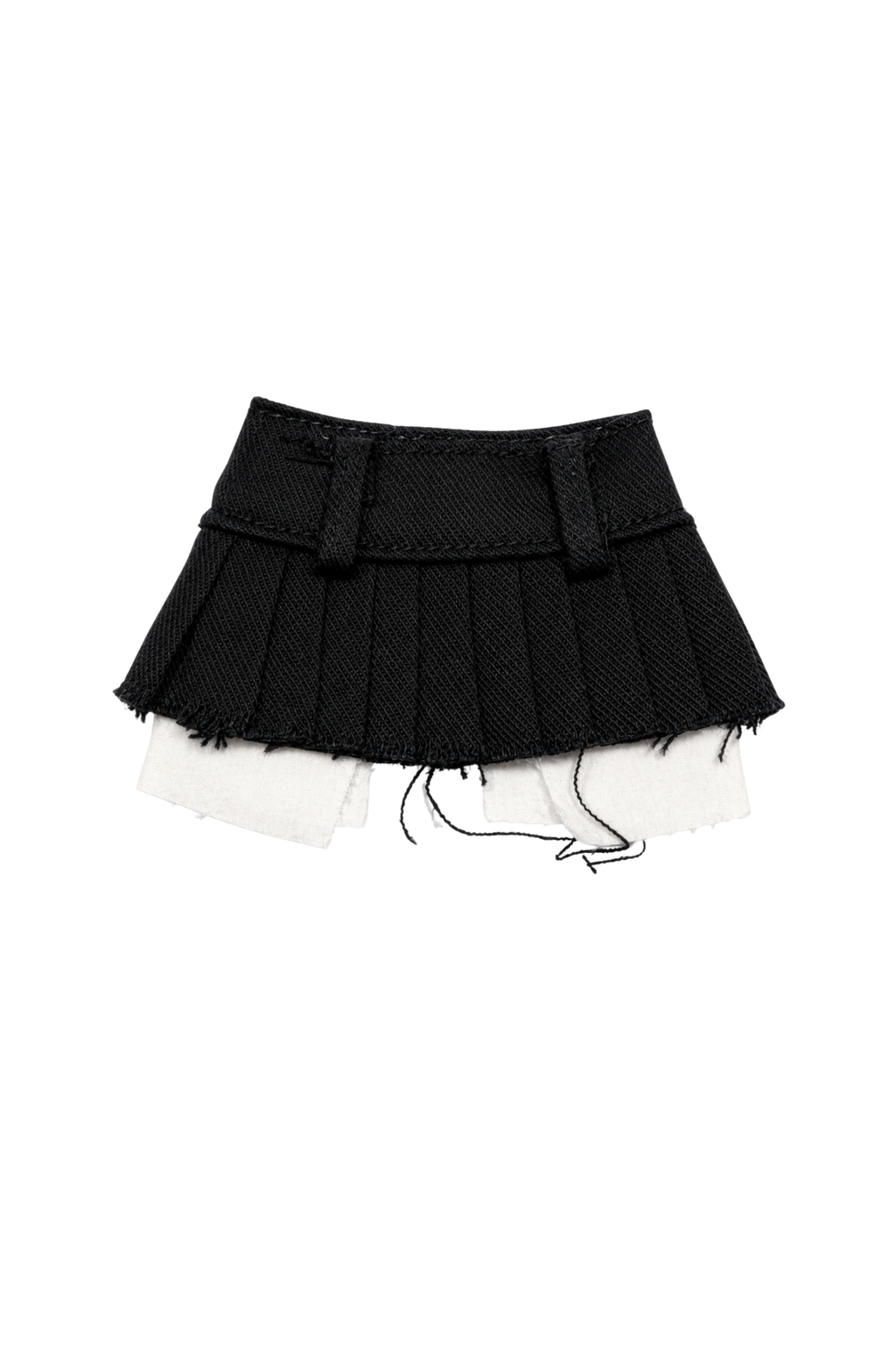 Style No.18 | Pleated Mini Skirt for Fashion Royalty 6.0 Doll – Deconstructed Layered Skirt, High Fashion Doll Clothes, 1/6 Scale Outfit