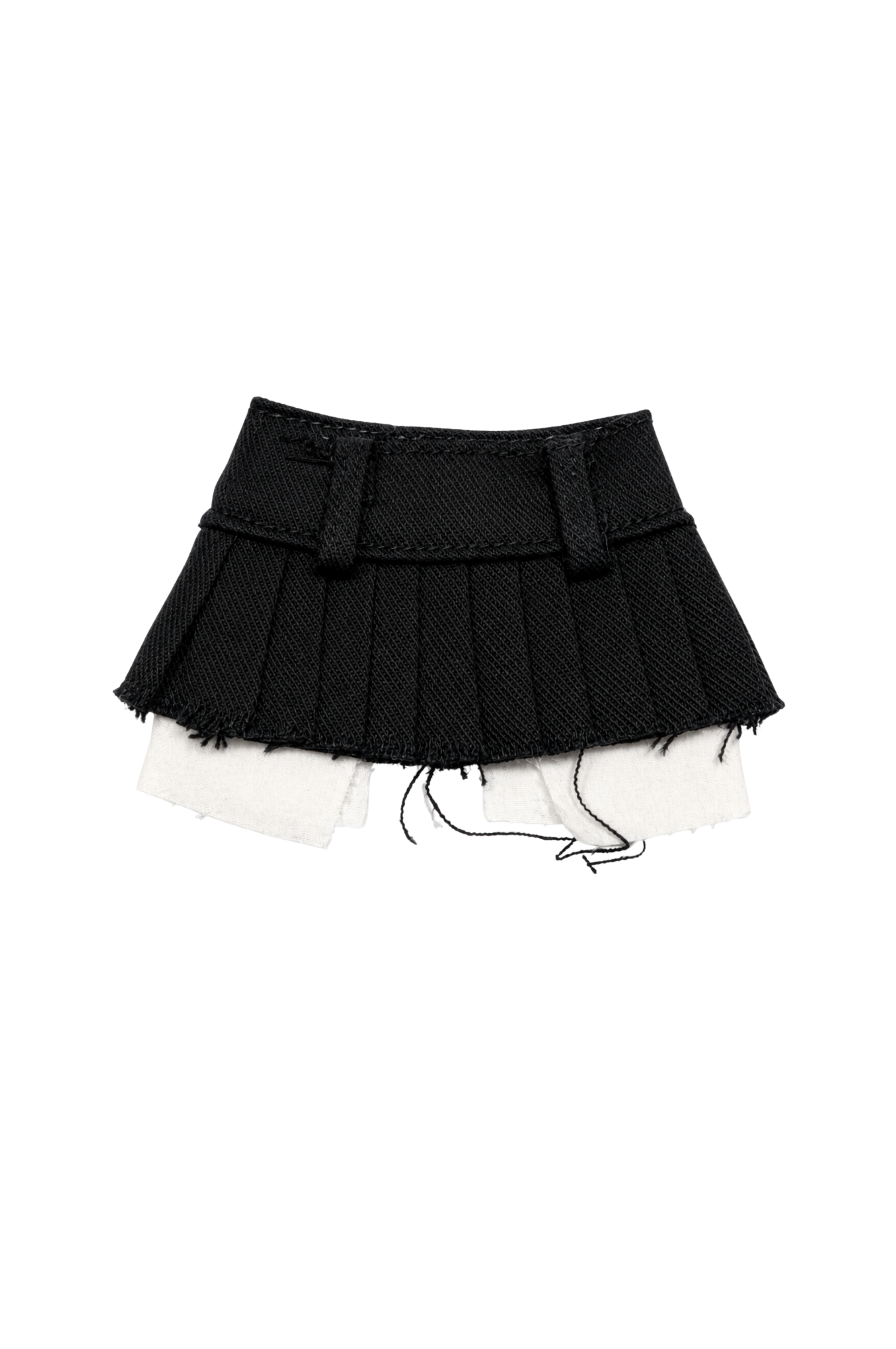 Style No.18 | Pleated Mini Skirt for Fashion Royalty 6.0 Doll – Deconstructed Layered Skirt, High Fashion Doll Clothes, 1/6 Scale Outfit