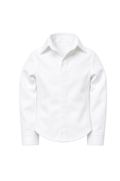 Style No.20 | White Tailored Button-Up Shirt for 1/6 Scale Dolls | Fashion Royalty Doll Clothes | Classic Minimalist Doll Top