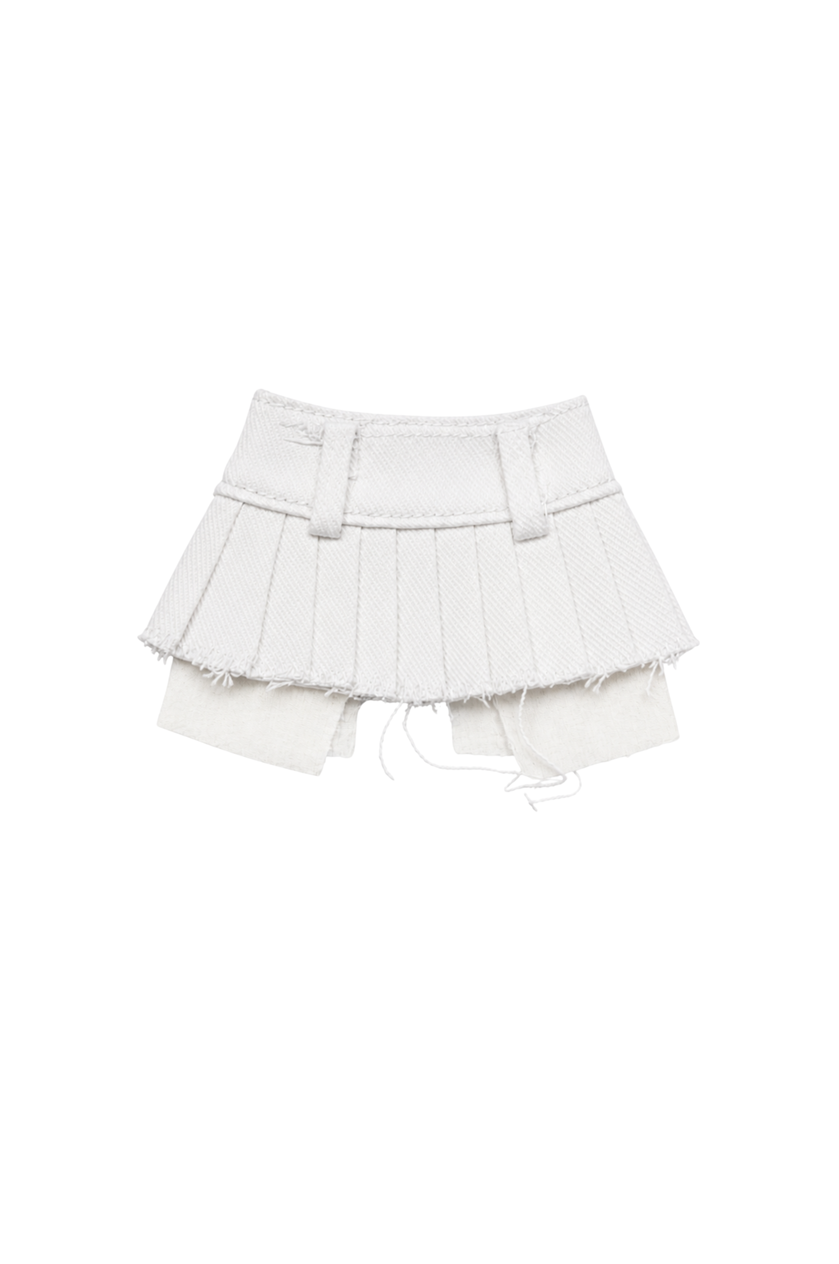 Style No.18 | Pleated Mini Skirt for Fashion Royalty 6.0 Doll – Deconstructed Layered Skirt, High Fashion Doll Clothes, 1/6 Scale Outfit