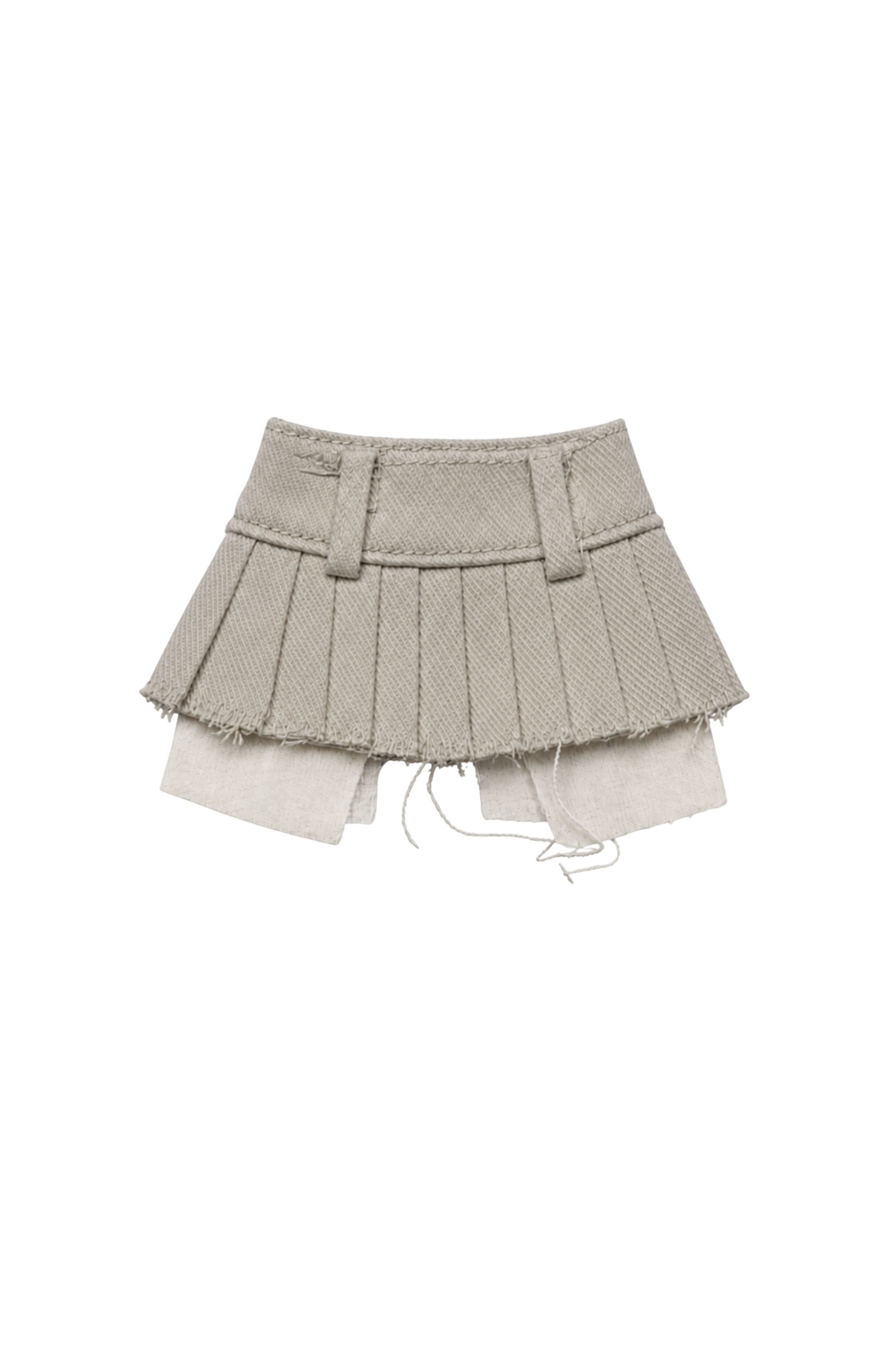 Style No.18 | Pleated Mini Skirt for Fashion Royalty 6.0 Doll – Deconstructed Layered Skirt, High Fashion Doll Clothes, 1/6 Scale Outfit
