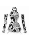 FW 26 | NEWSPAPER RUCHED HALTER DRESS & SLEEVES | Fashion Royalty Doll Clothes | BARE