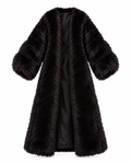 ANGEL SHANGHAI | BBlack Faux Fur Coat for Fashion Royalty Dolls | 1/6 Scale Luxury Doll Outerwear| BARE