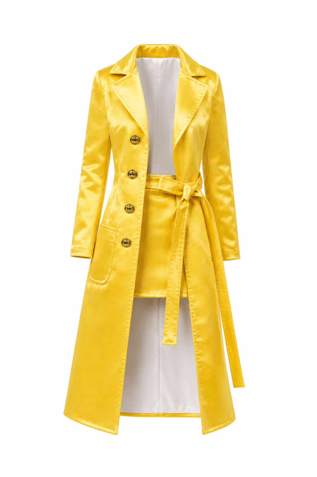 FW 26 | Fashion Royalty Doll Satin Trench Coat & Mini Skirt Set | 1/6 Doll Clothes | BARE