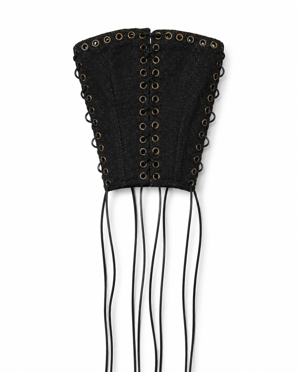 DELUXE | Black Eyelet Lace Up Corset Belt | Fashion Royalty Doll Clothes | 1/6 Scale Doll Accessory | BARE