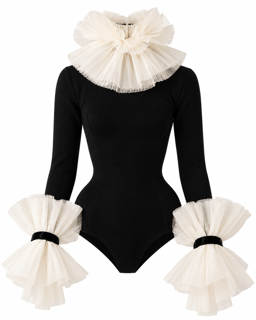 FW 26 | Pierrot Ruffle Bodysuit for Fashion Royalty Doll | BARE