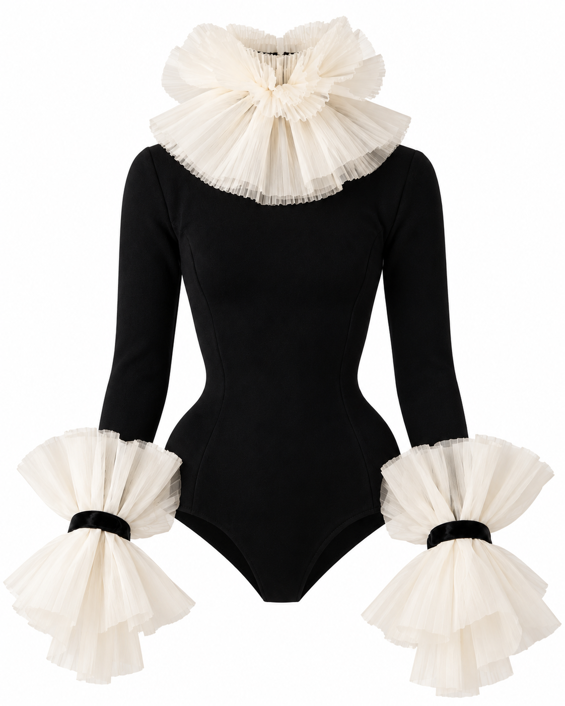 FW 26 | Pierrot Ruffle Bodysuit for Fashion Royalty Doll | BARE
