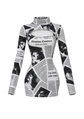 FW 26 | NEWSPAPER CUTOUT MINI DRESS | Fashion Royalty Doll Clothes | BARE