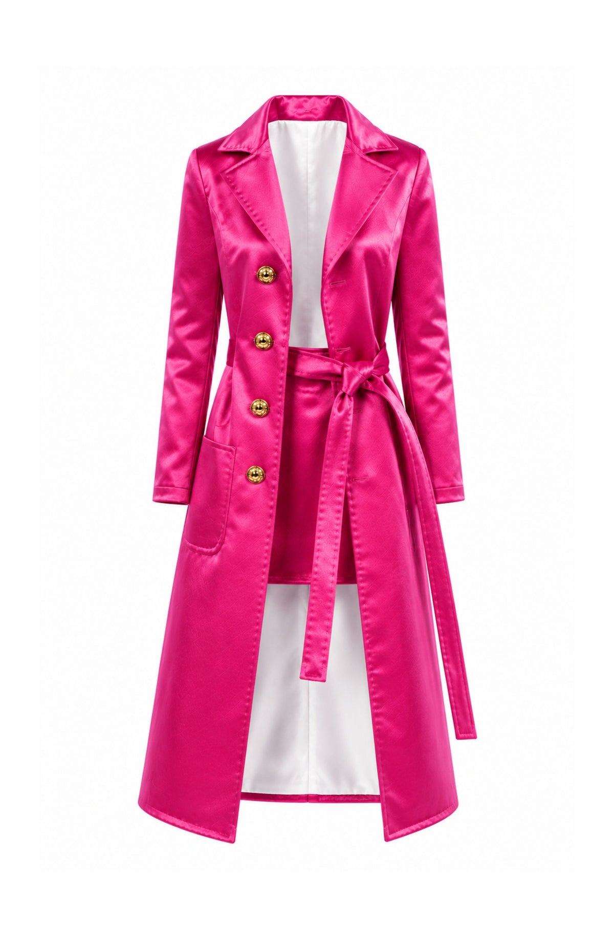 FW 26 | Fashion Royalty Doll Satin Trench Coat & Mini Skirt Set | 1/6 Doll Clothes | BARE
