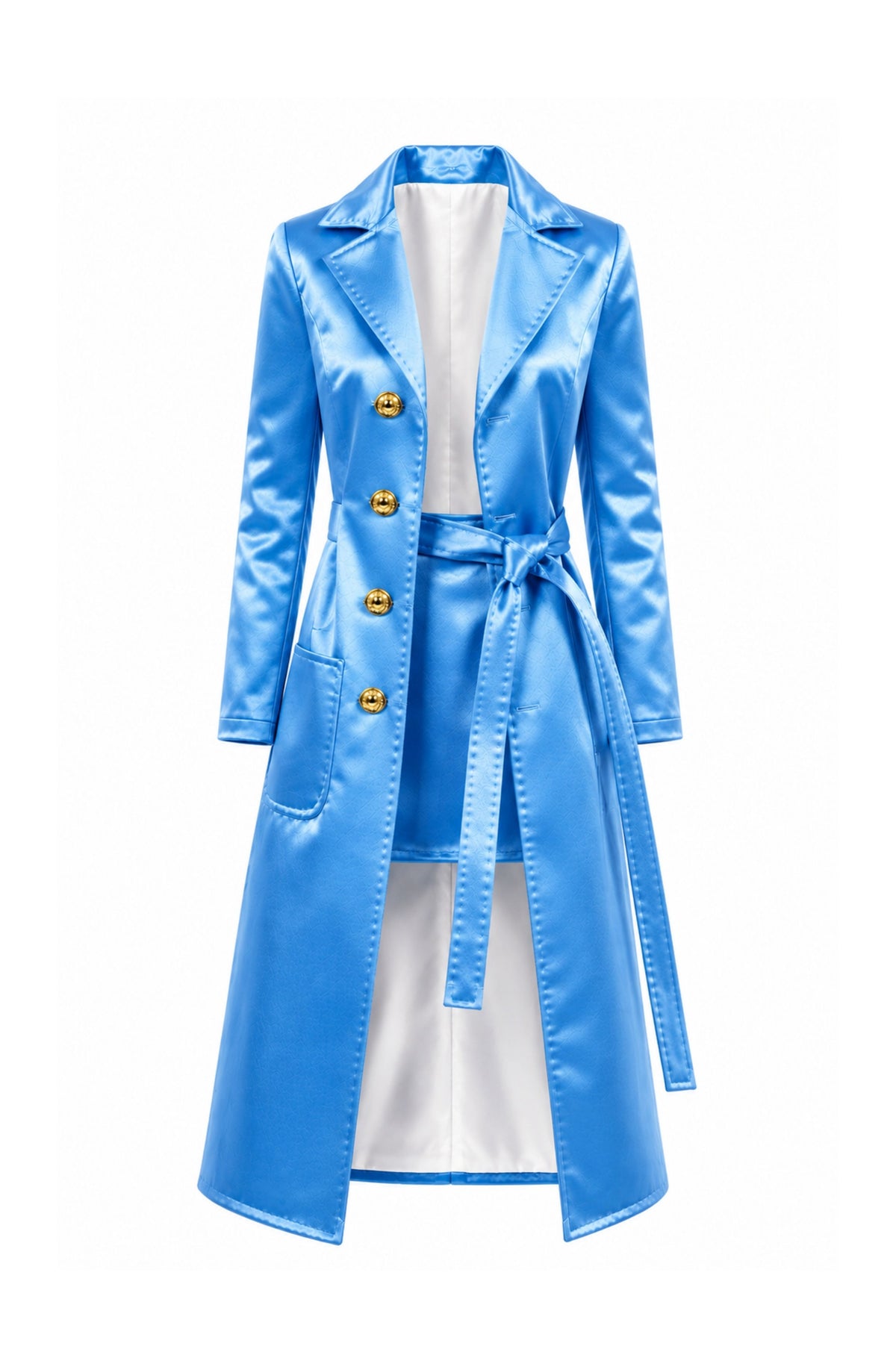 FW 26 | Fashion Royalty Doll Satin Trench Coat & Mini Skirt Set | 1/6 Doll Clothes | BARE