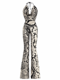 DELUXE | Serpentine Halter Flared Jumpsuit – Fashion Royalty Doll Clothes | BARE
