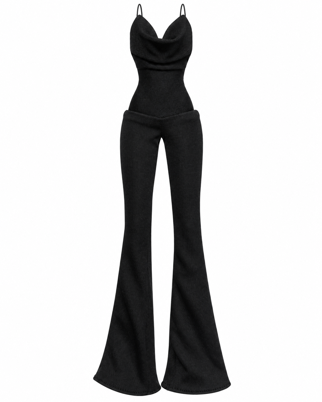 FW 26 | Midnight Cowl Flare Jumpsuit for Fashion Royalty doll clothes| BARE