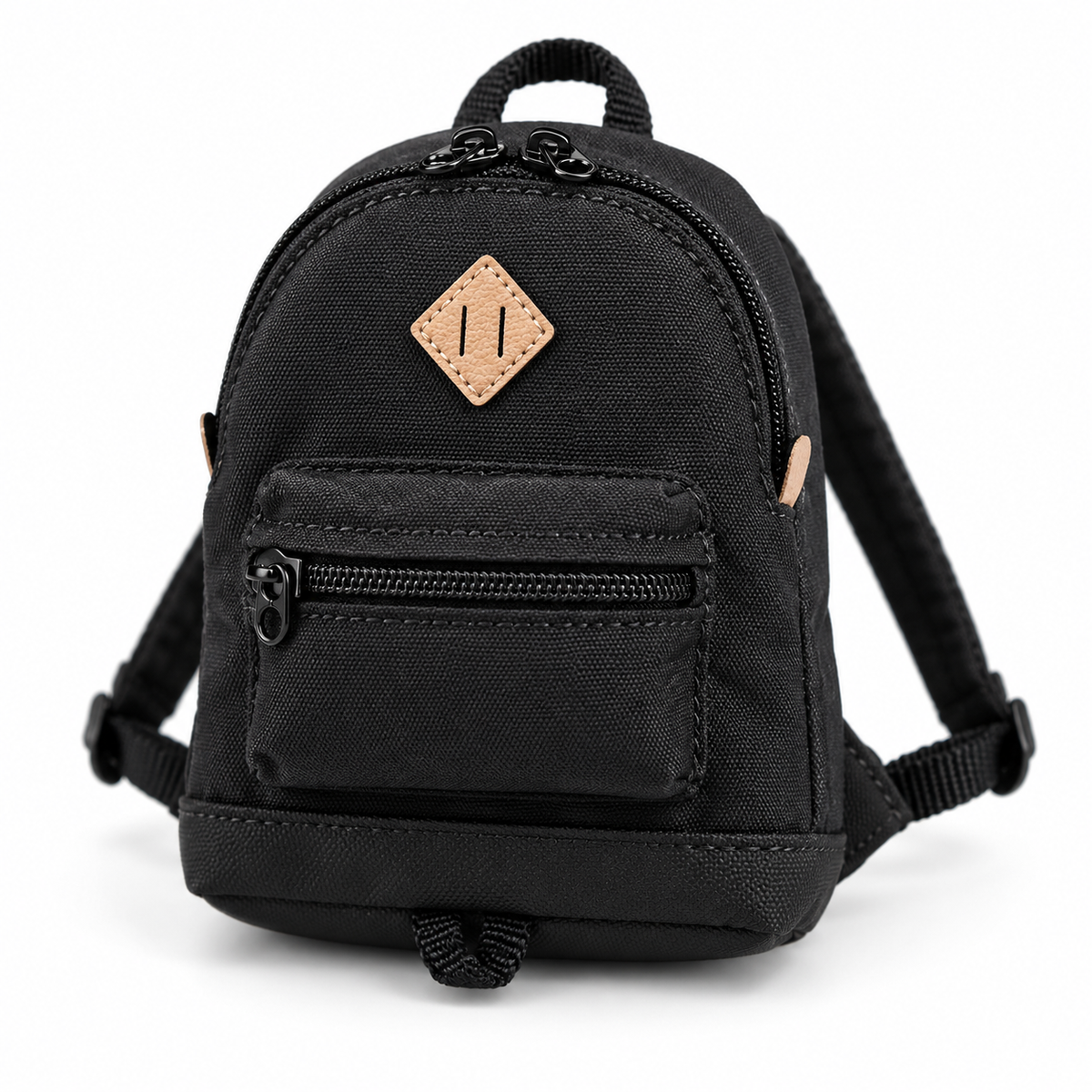 BASIC | The Utility Edit | Mini Black Backpack for Fashion Royalty Doll | BARE