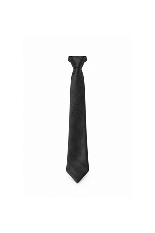 Black miniature necktie for 1:6 fashion dolls — BARE BASIC