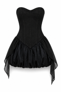 WILD INSTINCT | Black Denim Bubble Corset Dress | Fashion Royalty Doll Clothes | BARE